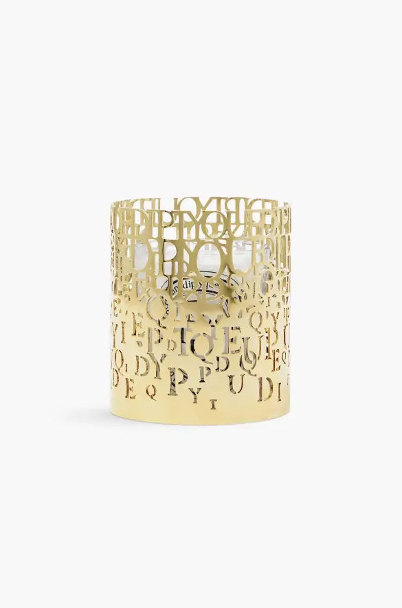 Alphabet candle holder